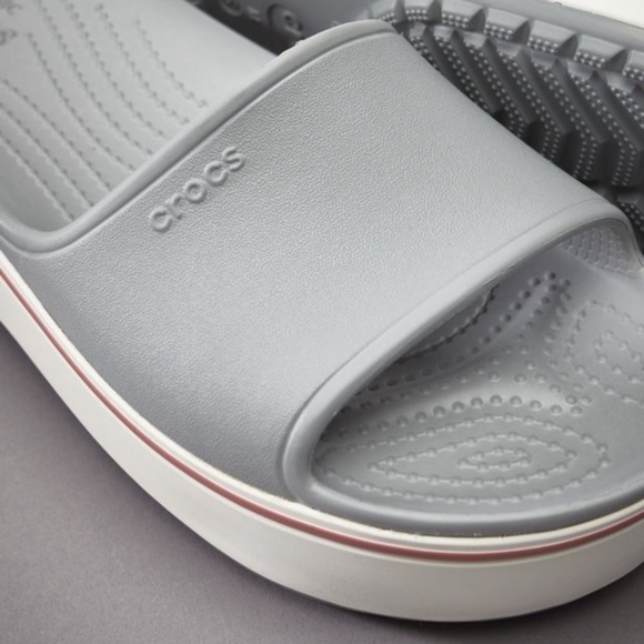 CROCS Gray Slide Sandals - Picture 5 of 6